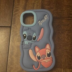 Stitch Blue and Pink Phone Case